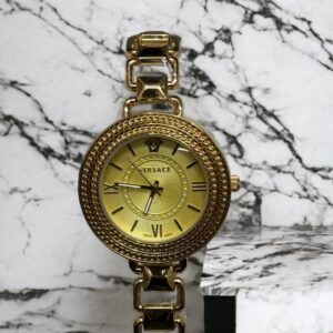 Women's Rose Gold Analogue Watch with Chain Strap