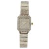 Women’s Elegant Full Diamond Square Watch for Parties and Everyday Wear