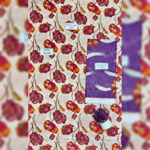 Scentique Style Baroque Luxury Lawn collection featuring premium printed fabric