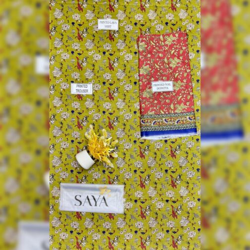 Designer-inspired Saya Eid lawn suit for festive fashion 2025
