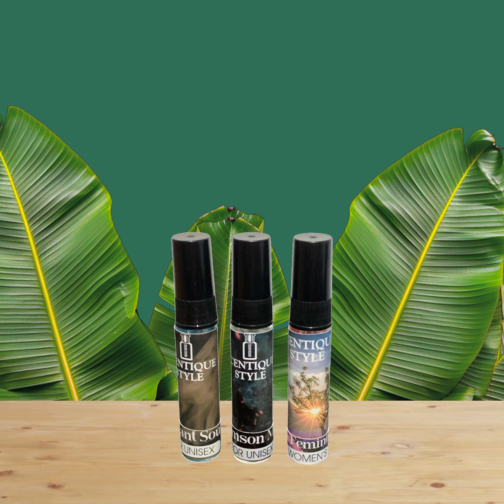 Scentique tester perfumes on display with Rs. 500 price tag