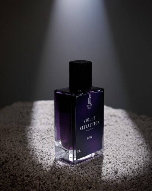 Violet Reflection – Elegant Unisex Perfume with Cucumber, Basil & Musk - Image 2